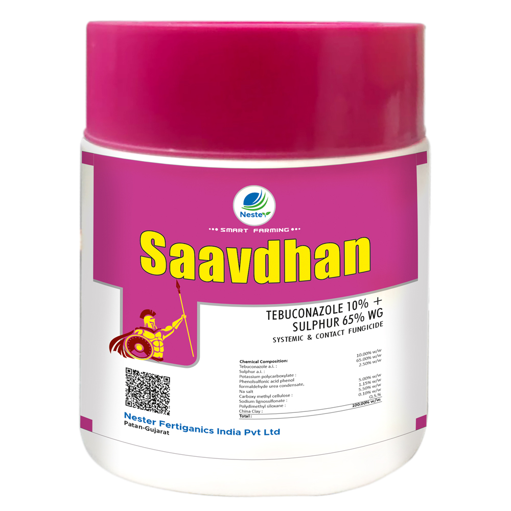 SAAVDHAN TEBUCONAZOLE 10% + SULPHUR 65% WG